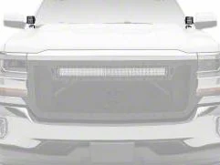 ZRoadz Two 3-Inch LED Pod Lights with Hood Hinge Mounting Brackets (14-18 Silverado 1500)