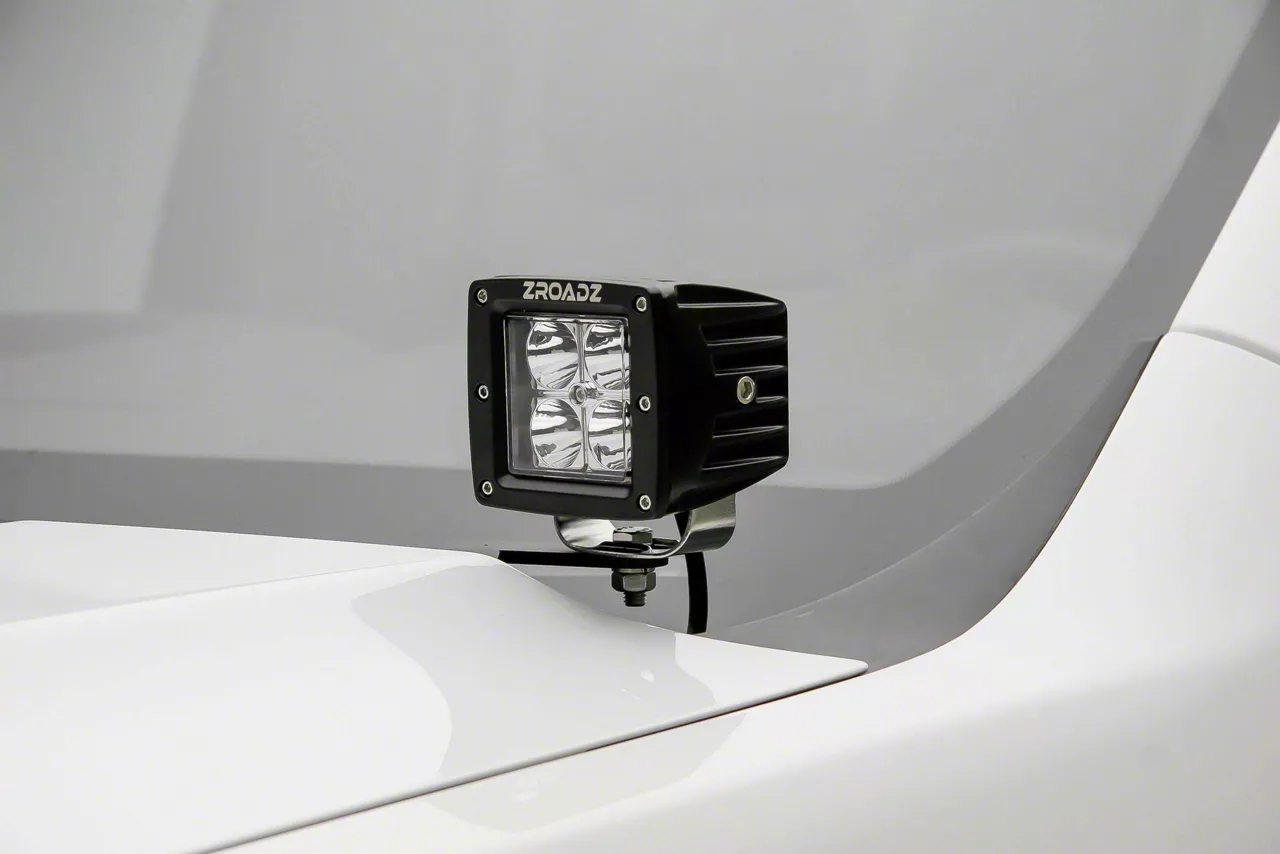 ZRoadz 3-Inch LED Pod Light Hood Hinge Mounting Brackets (19-26 Sierra 1500)